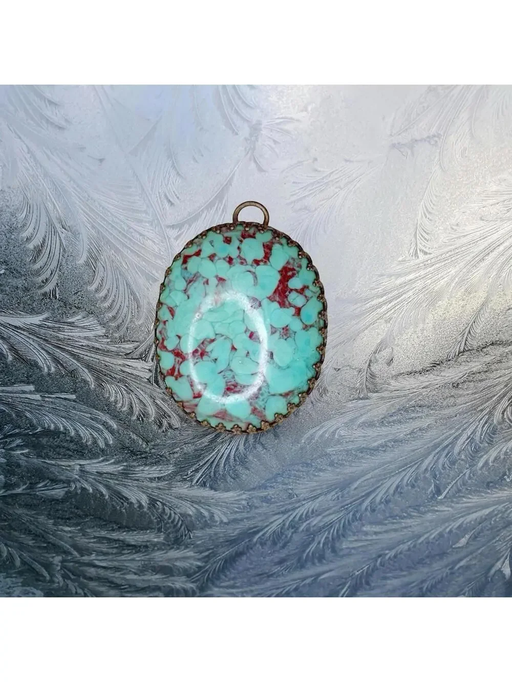 180. Turquoise Color Southwest Pendant